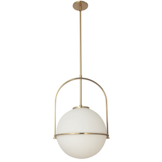 Paola One Light Pendant in Aged Brass (216|PAO161PAGB)