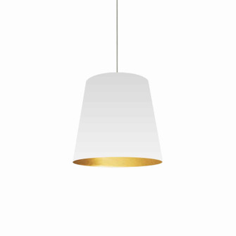 Oversized Drum One Light Pendant in White (216|ODM692)