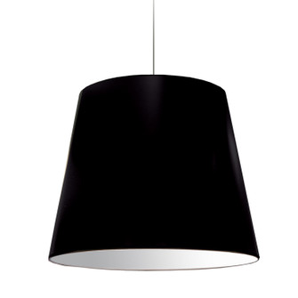 Oversized Drum One Light Pendant in Black (216|ODL797)