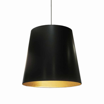 Oversized Drum One Light Pendant in Black (216|ODL698)