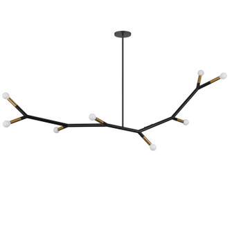 Morgan Eight Light Pendant in Matte Black (216|MOR608HPMBAGB)