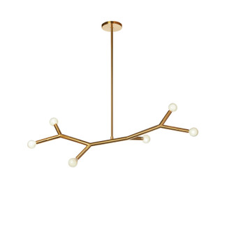 Morgan Six Light Pendant in Aged Brass (216|MOR396HPAGB)