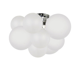 Miles Three Light Flush Mount in White (216|MLS143FHPCFR)