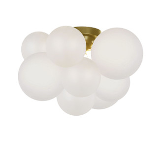 Miles Three Light Flush Mount in White (216|MLS143FHAGBFR)