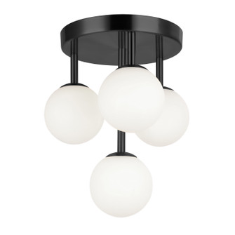 Megallan Four Light Flush Mount in Black (216|MGL94FHMB)