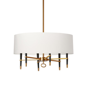 Langford Six Light Chandelier in Vintage Bronze (216|LAN246CVBWH)