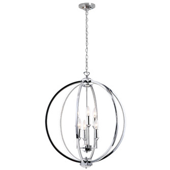 Karland Six Light Chandelier in Polished Chrome (216|KAR246CPC)