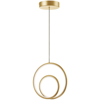 Gabriel LED Pendant in Aged Brass (216|GBL1222LEDPAGB)