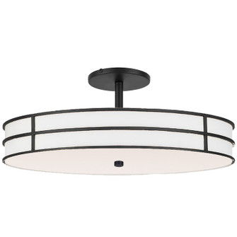 Fulvia Three Light Semi-Flush Mount in Matte Black (216|FVA203SFMB)
