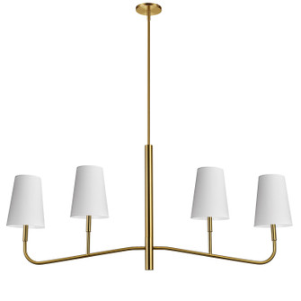 Eleanor Four Light Chandelier in Aged Brass (216|ELN534HCAGB790)