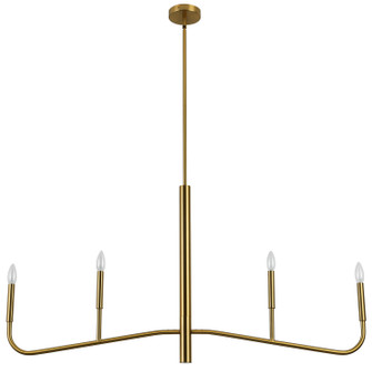 Eleanor Four Light Chandelier in Aged Brass (216|ELN484HCAGB)