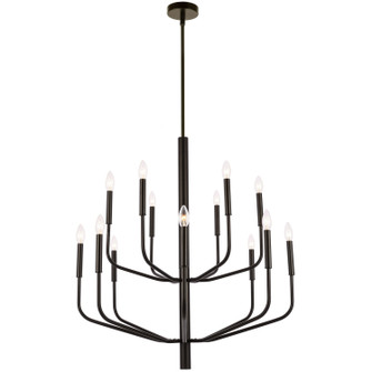 Eleanor 14 Light Chandelier in Black (216|ELN3214CMB)