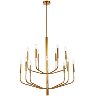 Eleanor 14 Light Chandelier in Aged Brass (216|ELN3214CAGB)