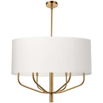 Eleanor Six Light Chandelier in White (216|ELN306CAGB790)