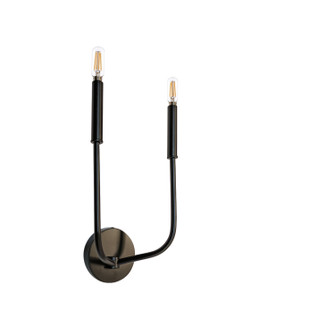 Eleanor Two Light Wall Sconce in Black (216|ELN152WMB)