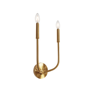 Eleanor Two Light Wall Sconce in Aged Brass (216|ELN152WAGB)