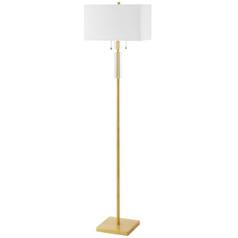 Fernanda Two Light Floor Lamp in Aged Brass (216|DM231FAGB)