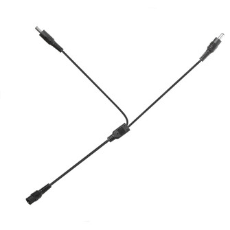 LED Plug 2 Way Splitter Wire in Black (216|DCSPL2W)