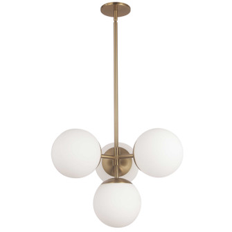 Dayana Four Light Pendant in Aged Brass (216|DAY214PAGB)