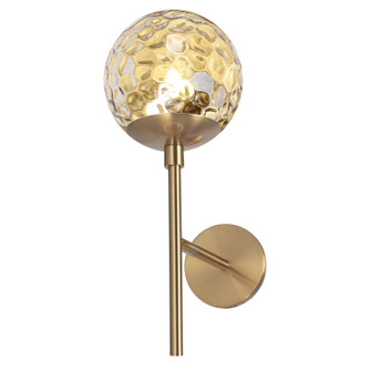 Dayana One Light Wall Sconce in Aged Brass (216|DAY161WAGBCLR)