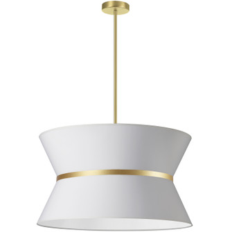 Caterine Four Light Chandelier in White (216|CTN244CAGB790)