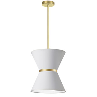 Caterine One Light Pendant in White (216|CTN121PAGB790)