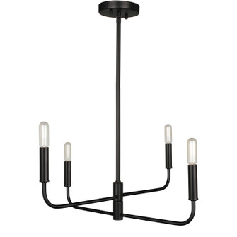 Catalina Four Light Chandelier in Matte Black (216|CNA244CMB)