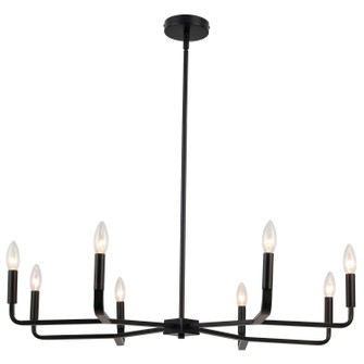 Colette Eight Light Chandelier in Matte Black (216|CLT328MB)