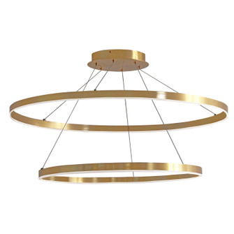 Circulo LED Chandelier in Aged Brass (216|CIR3397CAGB)