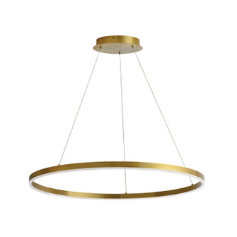 Circulo LED Chandelier in Aged Brass (216|CIR3263C5CCTAGB)