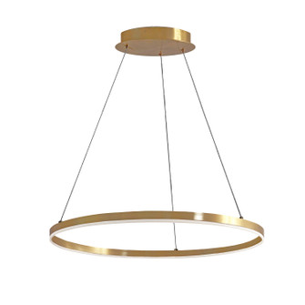 Circulo LED Chandelier in Aged Brass (216|CIR2434CAGB)