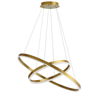 Circulo LED Chandelier in Aged Brass (216|CIR1497CAGB)
