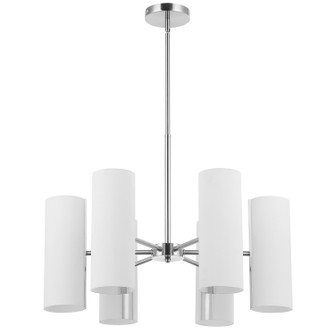 Cleta Six Light Chandelier in White (216|CEA246CSC)