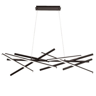 Carly LED Chandelier in Matte Black (216|CAY5562LEDHCMB)