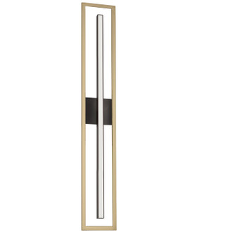 Arandel LED Vanity in Aged Brass & Matte Black (216|ARL2818LEDWAGBMB)