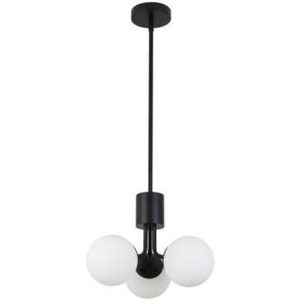Amanda Three Light Chandelier in Matte Black (216|AMA153PMB)