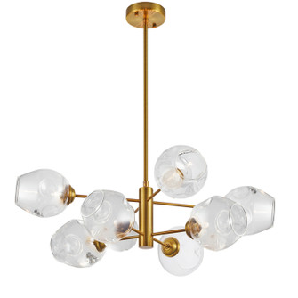 Abii Eight Light Pendant in Vintage Bronze (216|ABI268PVBSPCLR)
