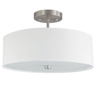 Everly Three Light Semi-Flush Mount in White (216|571143SFSCWH)