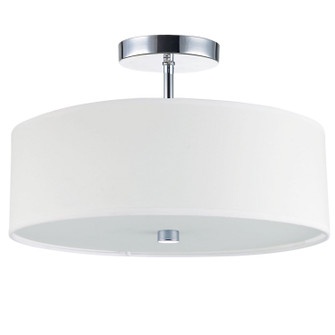 Everly Three Light Semi-Flush Mount in White (216|571143SFPCWH)