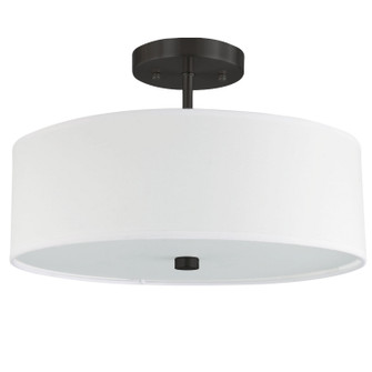 Everly Three Light Semi-Flush Mount in White (216|571143SFMBWH)