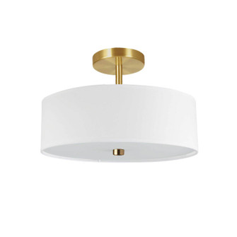 Everly Three Light Semi-Flush Mount in White (216|571143SFAGBWH)