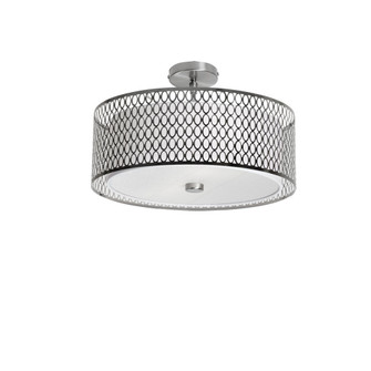 Kordan Three Light Semi-Flush Mount in Satin Chrome (216|101516FHSC)