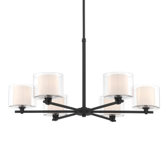 Seville Six Light Chandelier in Dark Matte Black (7|2065899)