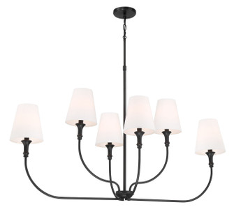 Mairbourne Six Light Linear Chandelier in Matte Black (59|28906MB)