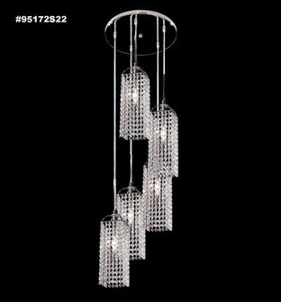 Tekno Mini Five Light Chandelier in Silver (64|95172S22)