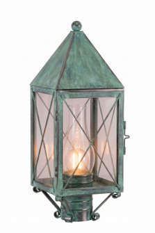 Ashford One Light Post Lantern in Verde Green (405|9520XVGCLC)