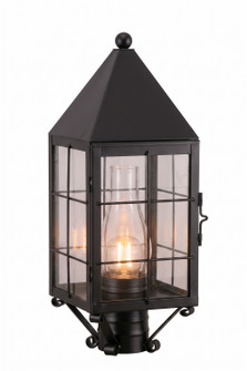 Ashford One Light Post Lantern in Matte Black (405|9520HBKCLC)