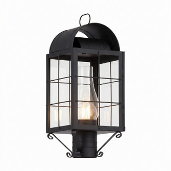 Durham One Light Post Lantern in Matte Black (405|9120HBKCLC)