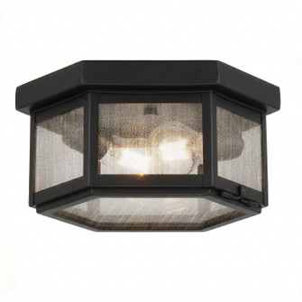 Branford Two Light Semi Flush Mount in Matte Black (405|91132BKSDY)