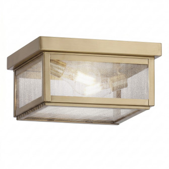 Branford Two Light Semi Flush Mount in Antique Brass (405|91122ABSDY)